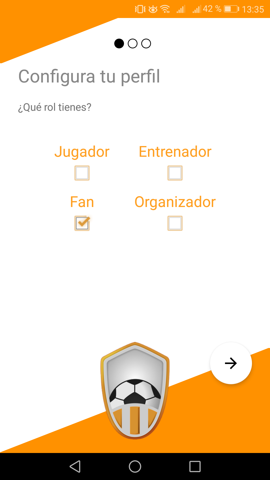 Rol fan para seguir torneos