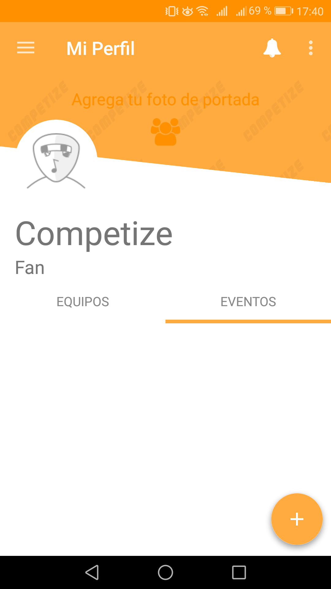 Torneos favoritos en app móvil