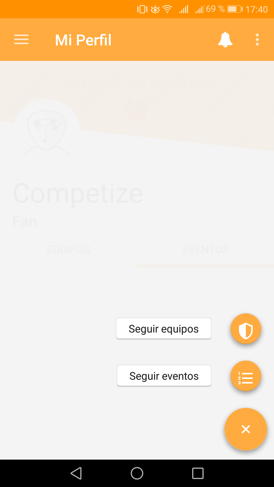 Seguir torneos favoritos