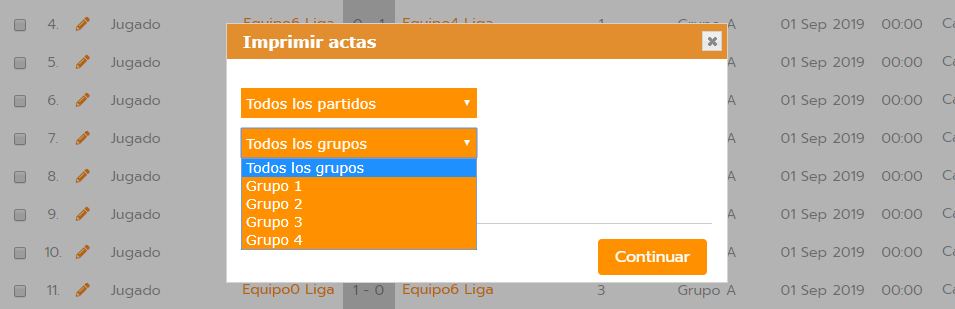 Generar actas digitales por jornadas
