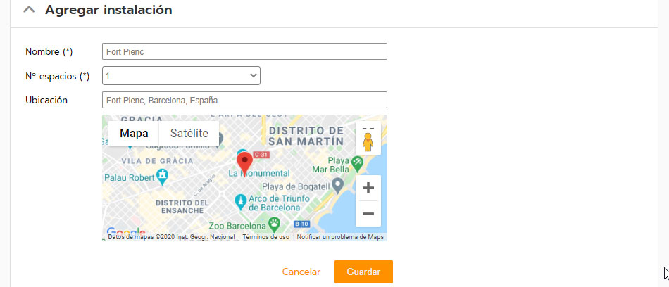 Añadir sede del torneo, liga o campeonato><br><br>
Una vez que tengas todas las instalaciones, añade su <b>Disponibilidad</b>. Para eso, haz clic en <b>Añadir horario</b> e introduce:<br>
<ul><li><b>Días</b> - Para una liga regular que se juega periódicamente selecciona un día de la semana. O bien, para un torneo puntual, elige una fecha concreta.</li>
<li><b>Horas</b> - Indica una hora o un intervalo de horas.</li></ul><br><br>
<img src=