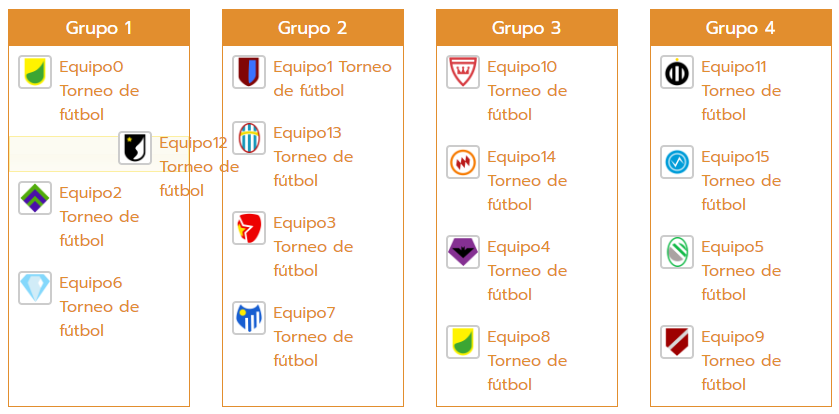 Modificar el sorteo del torneo