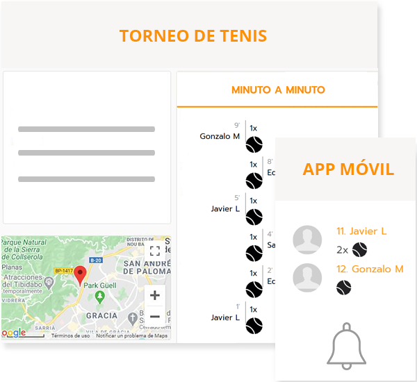 Software para crear campeonatos de tenis y pádel