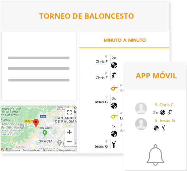 Software para organizar campeonatos de baloncesto y básquet